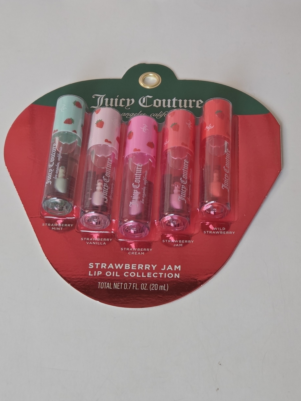 Juicy Couture Strawberry Jam Lip Oil Collection 5PK. NIP